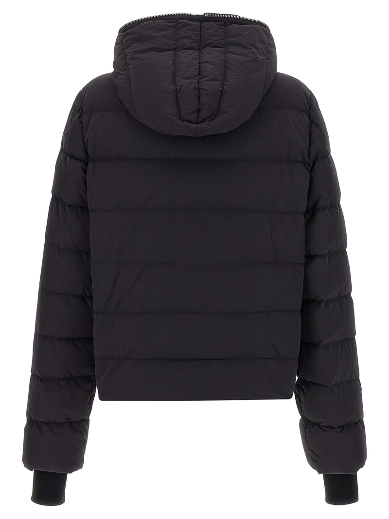 Rick Owens Black Nylon Full-Length Jacket