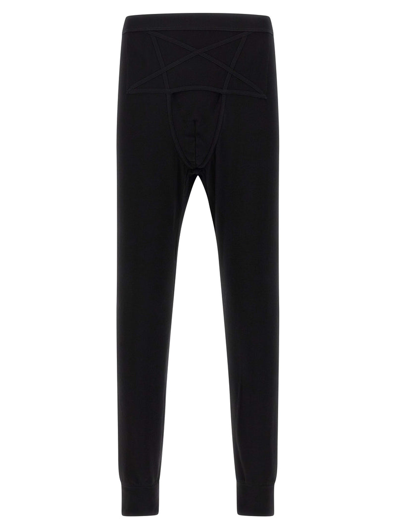 Rick Owens Black Wool Leggings