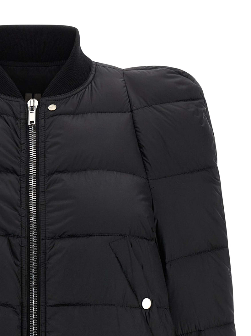 Rick Owens Black Nylon Bomber
