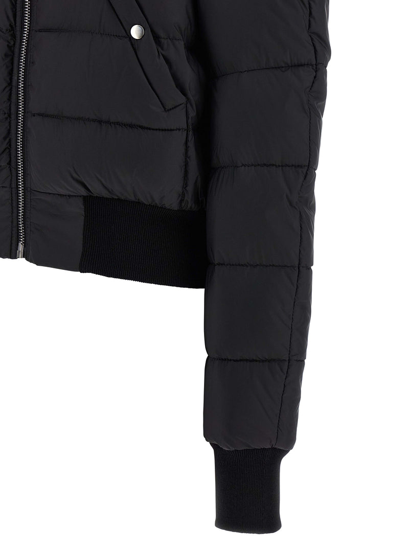 Rick Owens Black Nylon Bomber