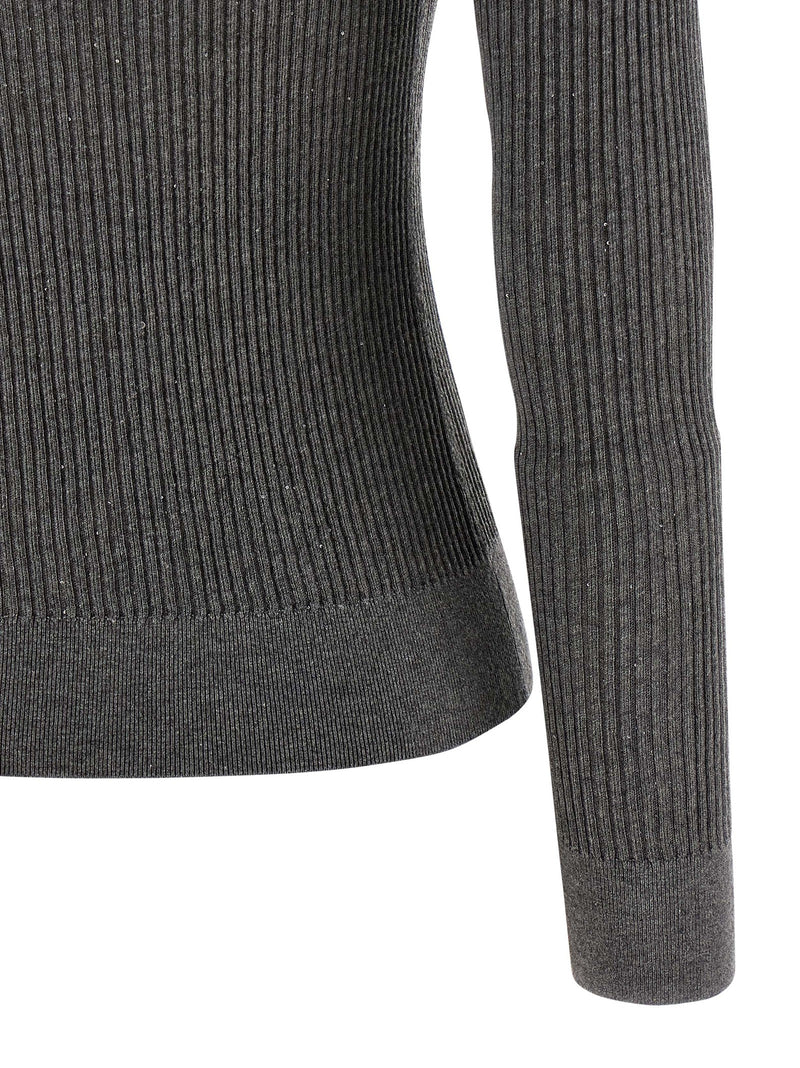 Max Mara Gray Silk Cardigan