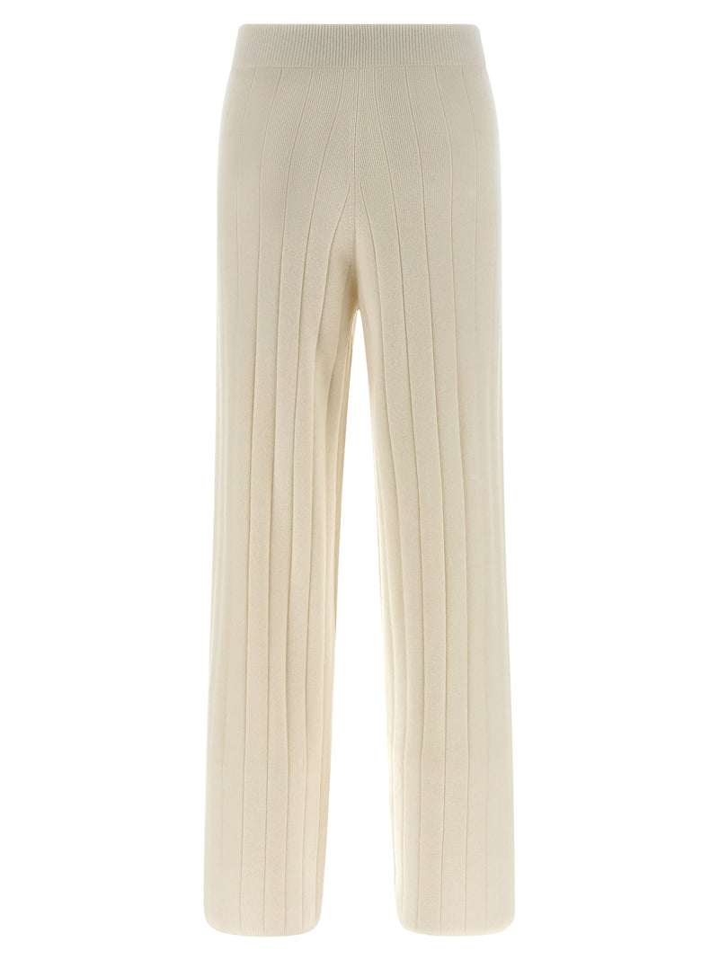 Max Mara White Cashmere Joggers (Workout Pants)