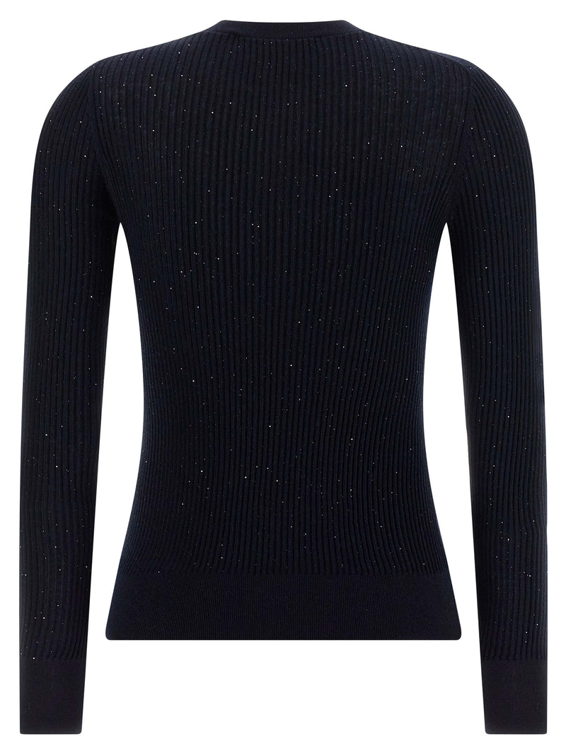 Max Mara Blue Silk Cardigan