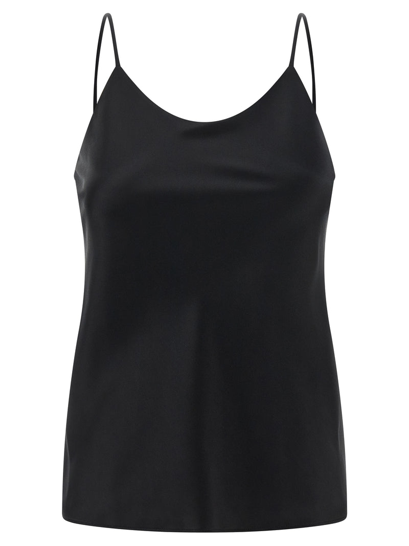 Max Mara Black Silk Tank Tops