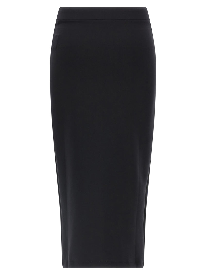 Off-White Black Polyamide Midi Skirt