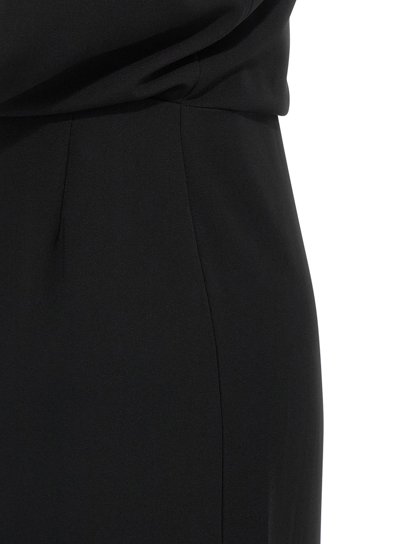Max Mara Black Triacetate Long Dress