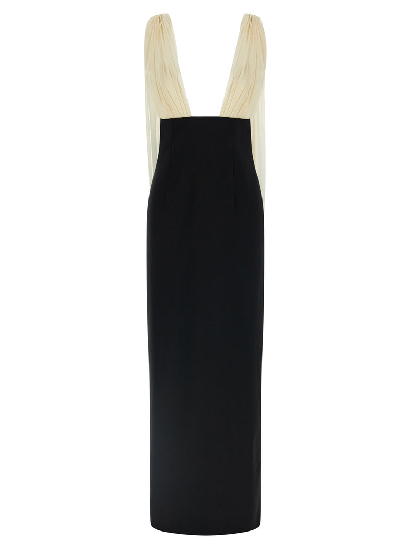 Armarium Bicolor Virgin Wool Long Dress