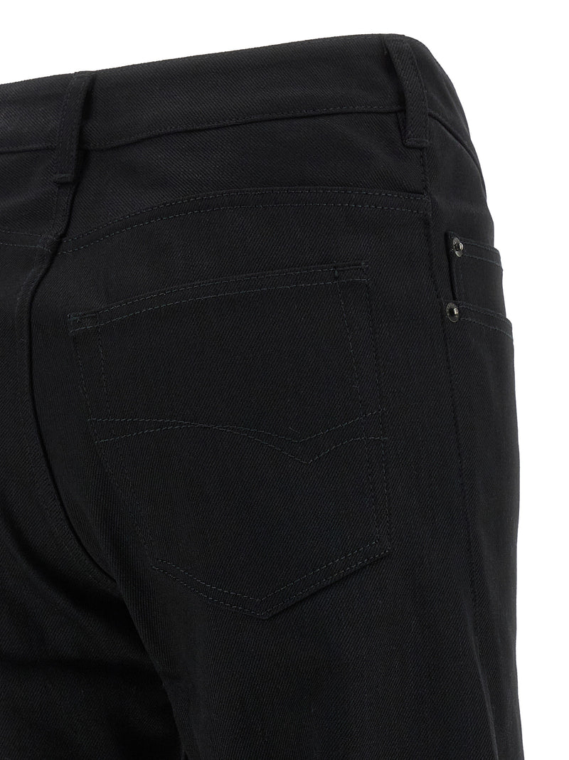 Balenciaga Black Cotton Flared Jeans