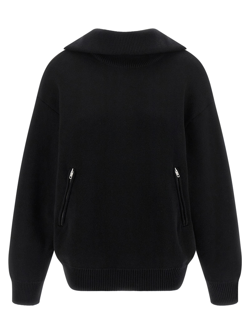 Balenciaga Black Cotton Cardigan