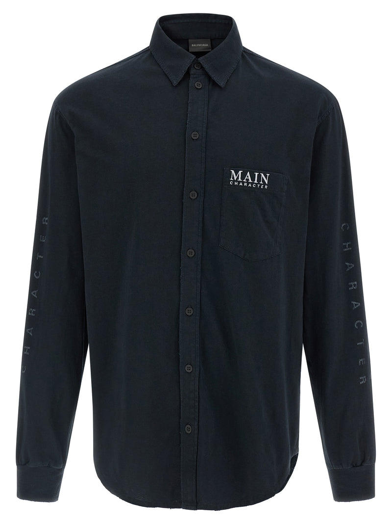 Balenciaga Black Cotton Blouse