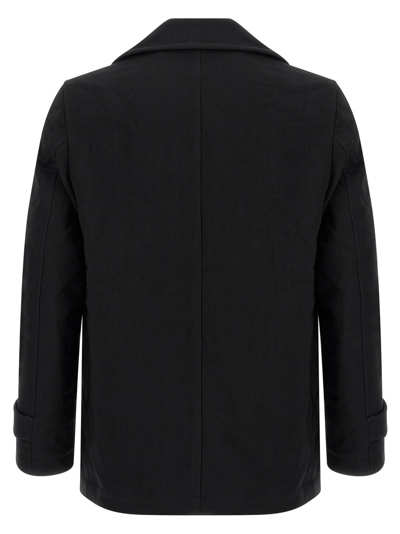 Comme Des Garçons Black Polyester Coat