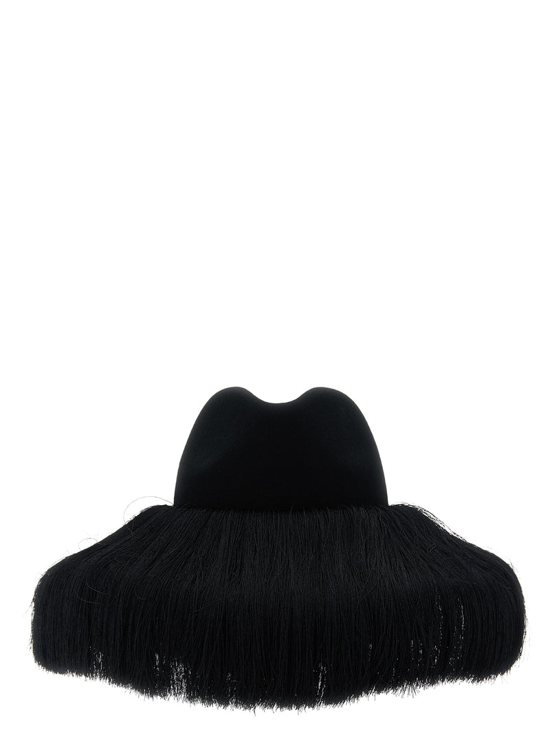 Comme Des Garçons Black Wool Fedora