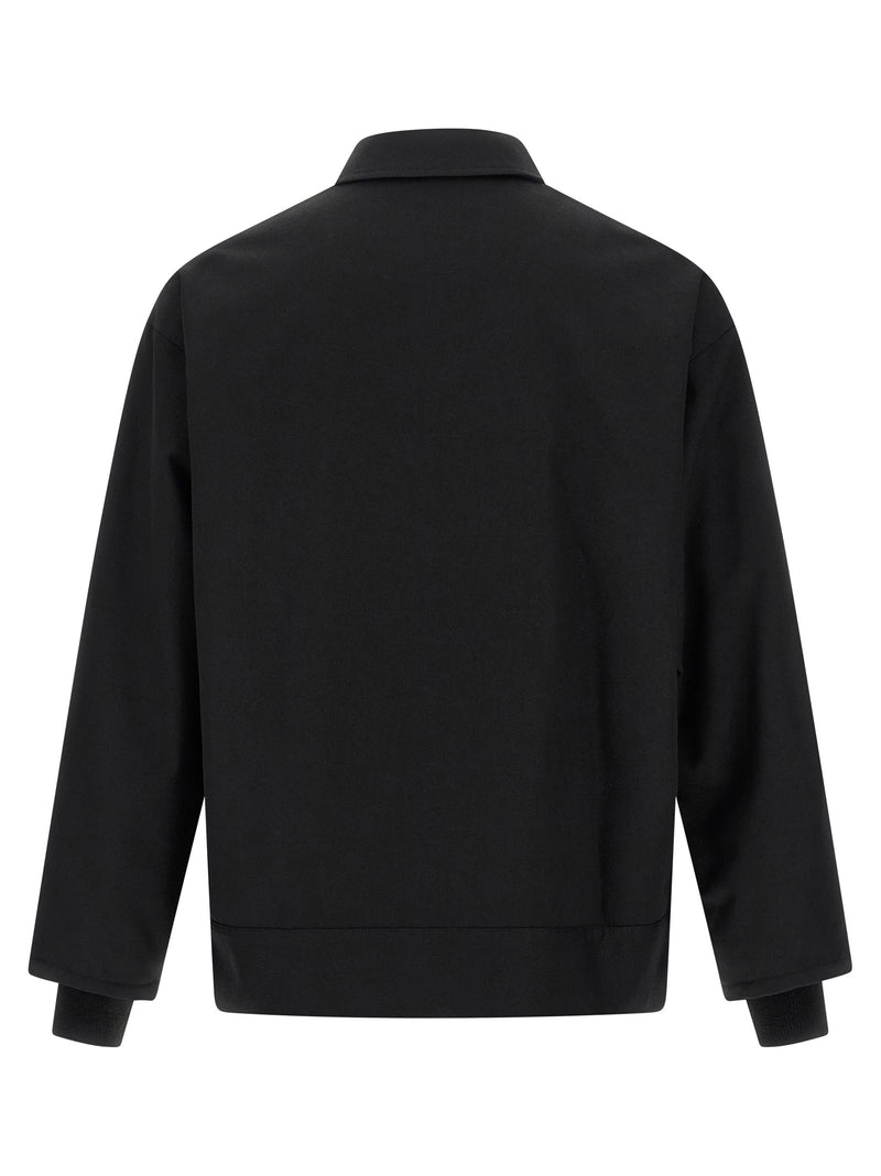 Comme Des Garçons Black Polyester Full-Length Jacket