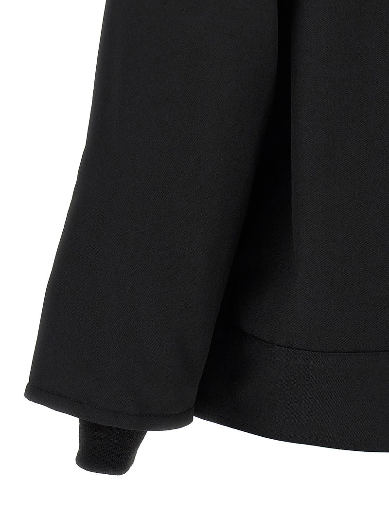 Comme Des Garçons Black Polyester Full-Length Jacket