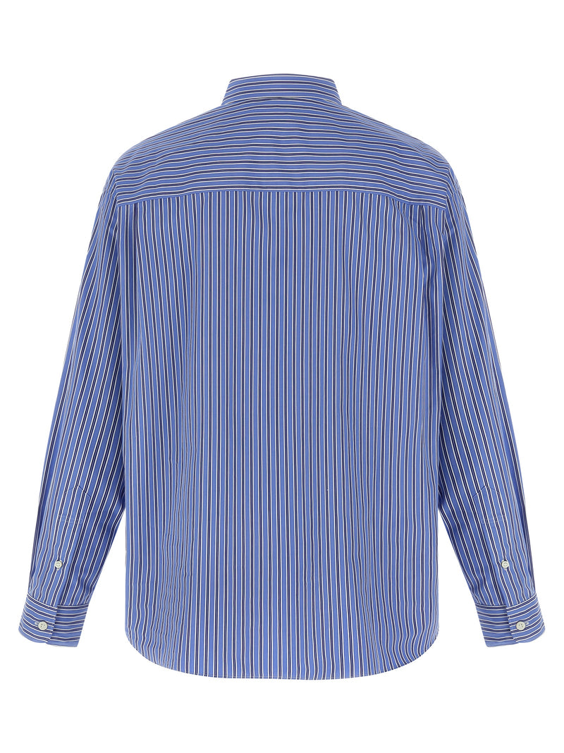 Comme Des Garçons Blue Cotton Blouse
