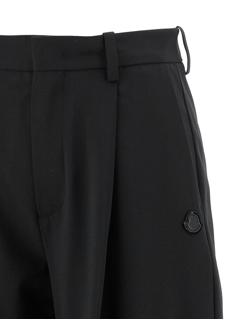 MONCLER GENIUS Black Polyester Dress Pants
