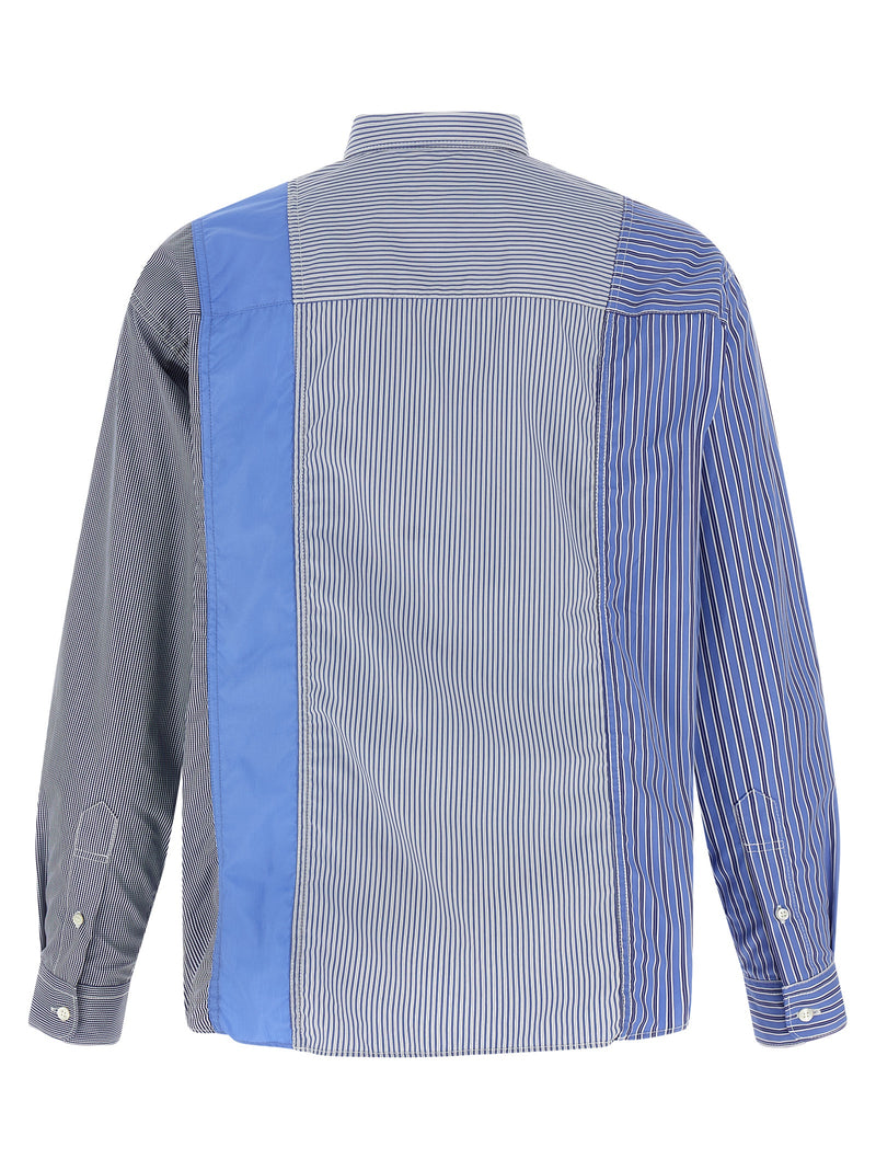 Comme Des Garçons Blue Cotton Blouse
