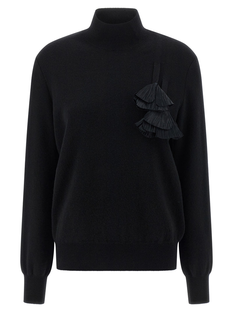 Ferragamo Black Virgin Wool Cardigan