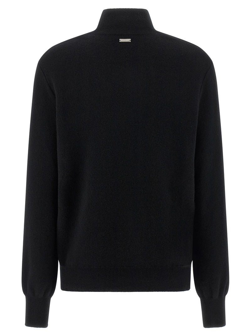 Ferragamo Black Virgin Wool Cardigan