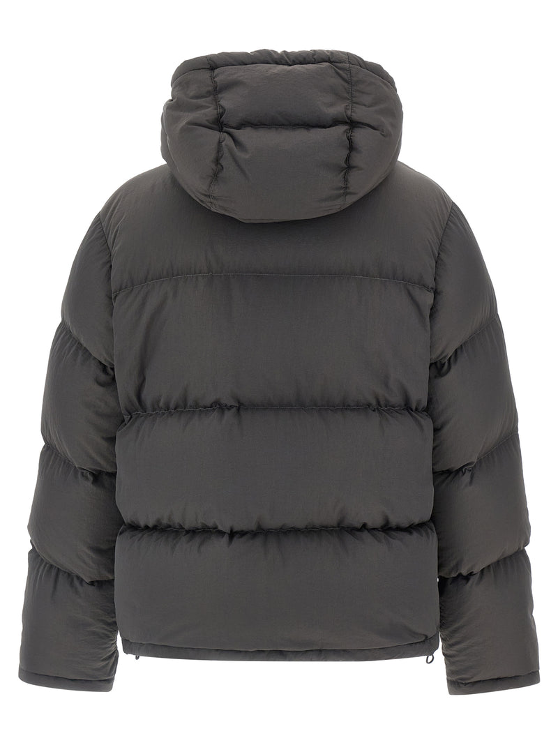 Dolce & Gabbana Gray Polyamide Full-Length Jacket