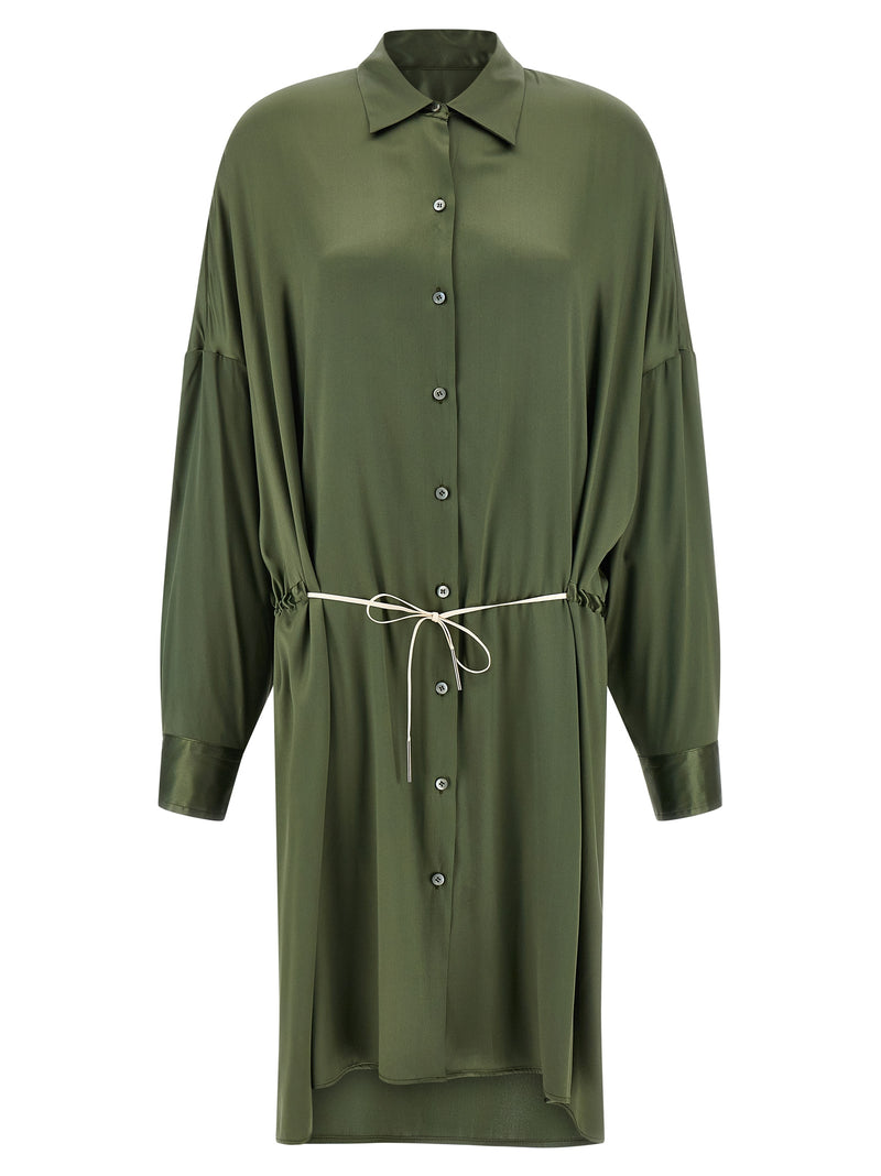Robe midi en soie bicolore Dries Van Noten