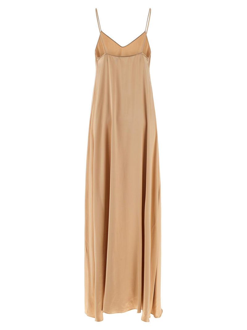 Ferragamo Beige Viscose Long Dress