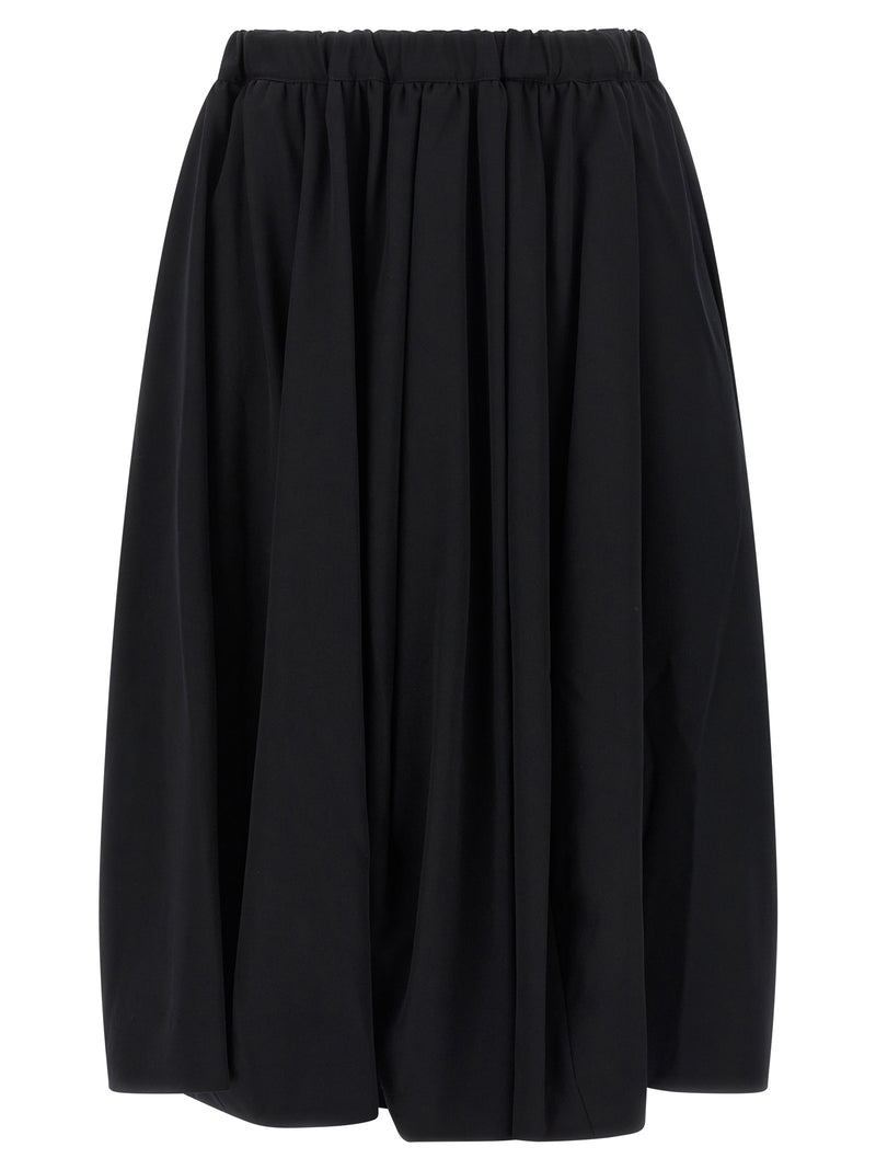 Comme Des Garçons Black Wool Mini Skirt