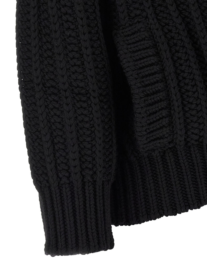 Dolce & Gabbana Black Virgin Wool Cardigan
