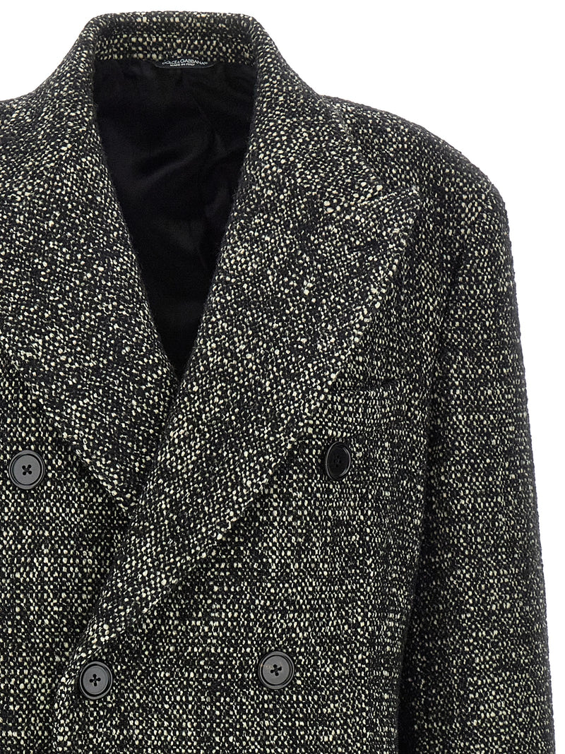 Dolce & Gabbana Bicolor Polyamide Coat