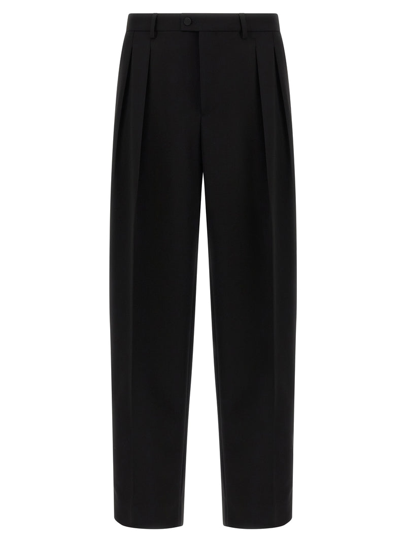 Dolce & Gabbana Black Virgin Wool Dress Pants