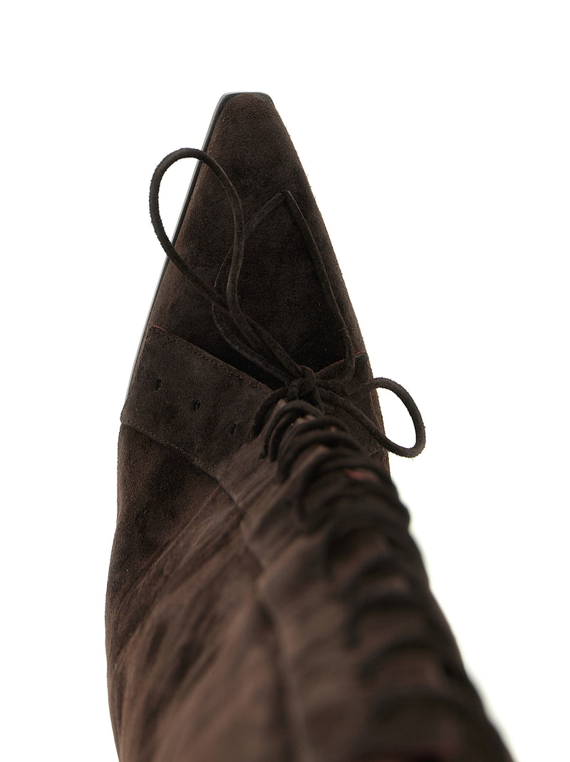 Paris Texas Brown Calfskin Over The Knee