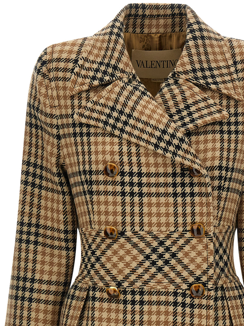 Valentino Garavani Brown Virgin Wool Coat