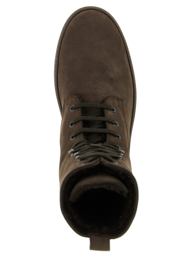 Tod's Brown Calfskin Ankle Boots