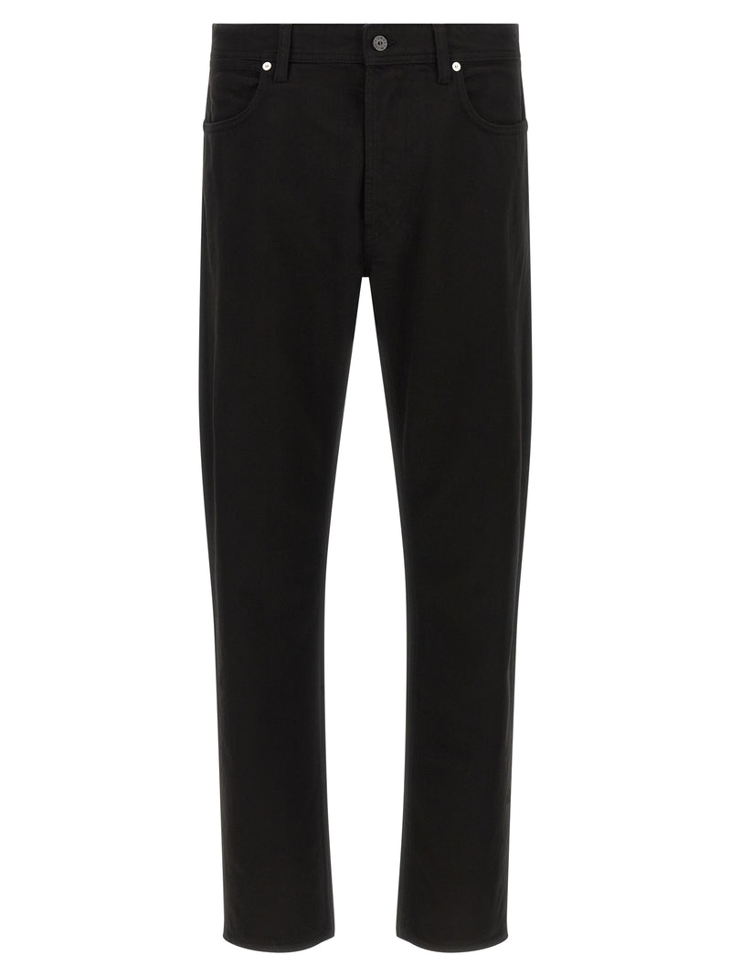 Stone Island Black Cotton Straight-Leg Jeans