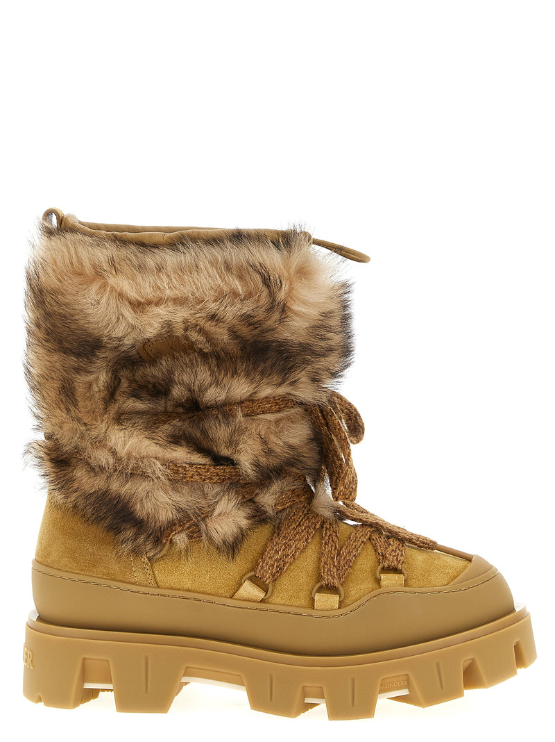Moncler Brown Calfskin Flat Boots