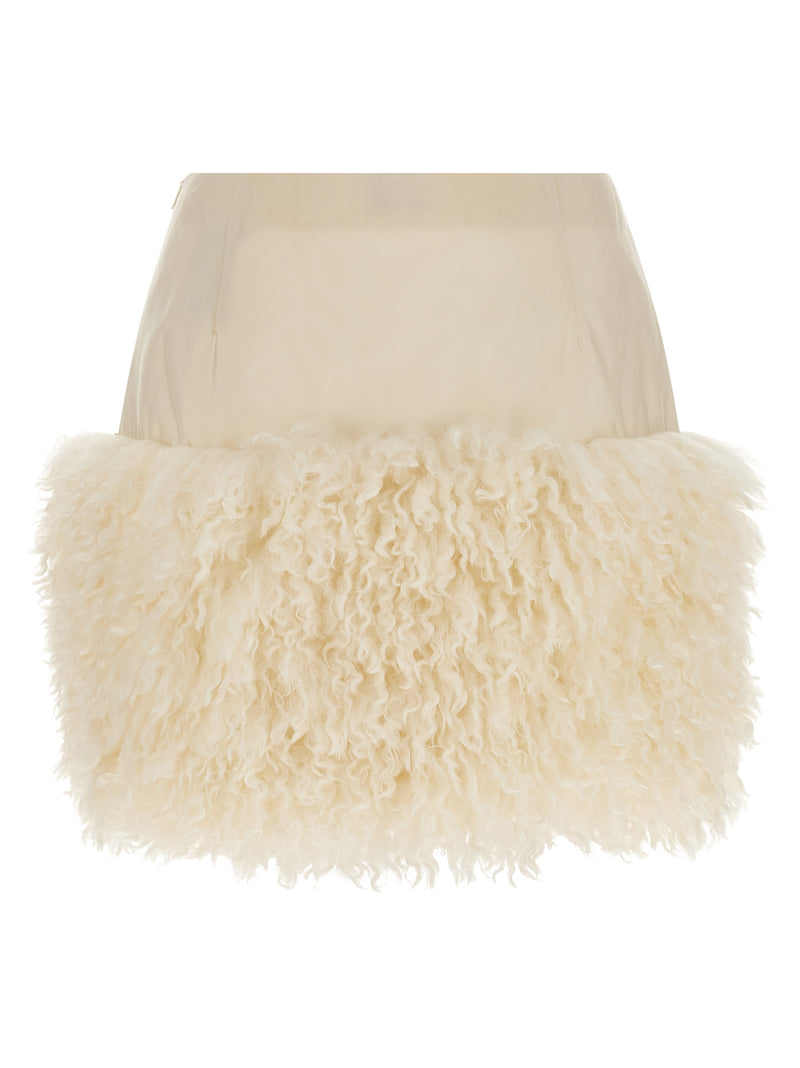 Moncler White Polyamide Long Skirt