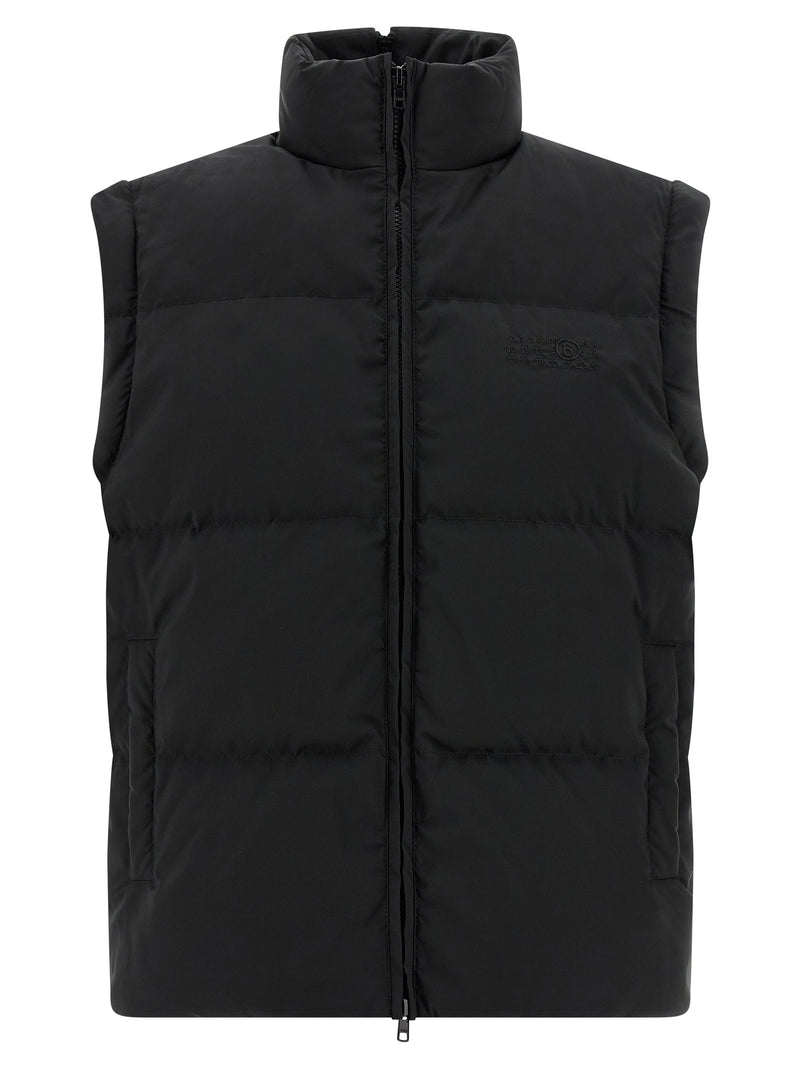 MM6 Maison Margiela Black Polyester Full-Length Jacket