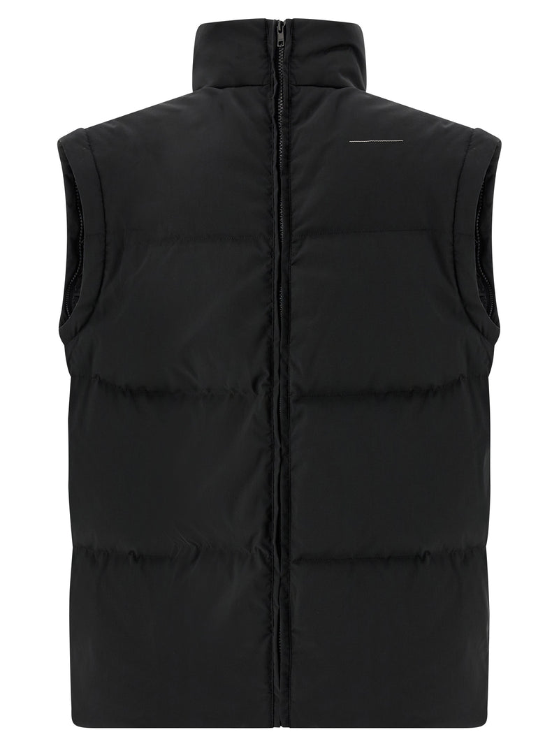 MM6 Maison Margiela Black Polyester Full-Length Jacket
