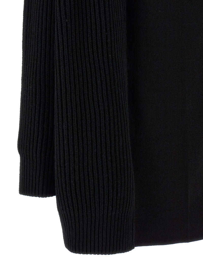 MM6 Maison Margiela Black Wool Short Dress