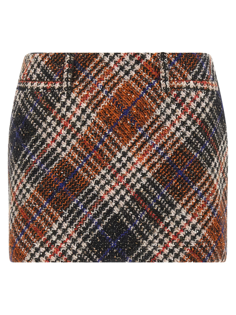 Falda larga de lana multicolor de Missoni