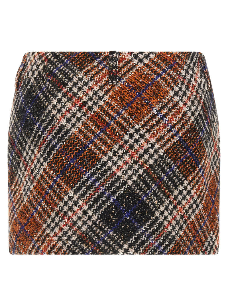 Falda larga de lana multicolor de Missoni
