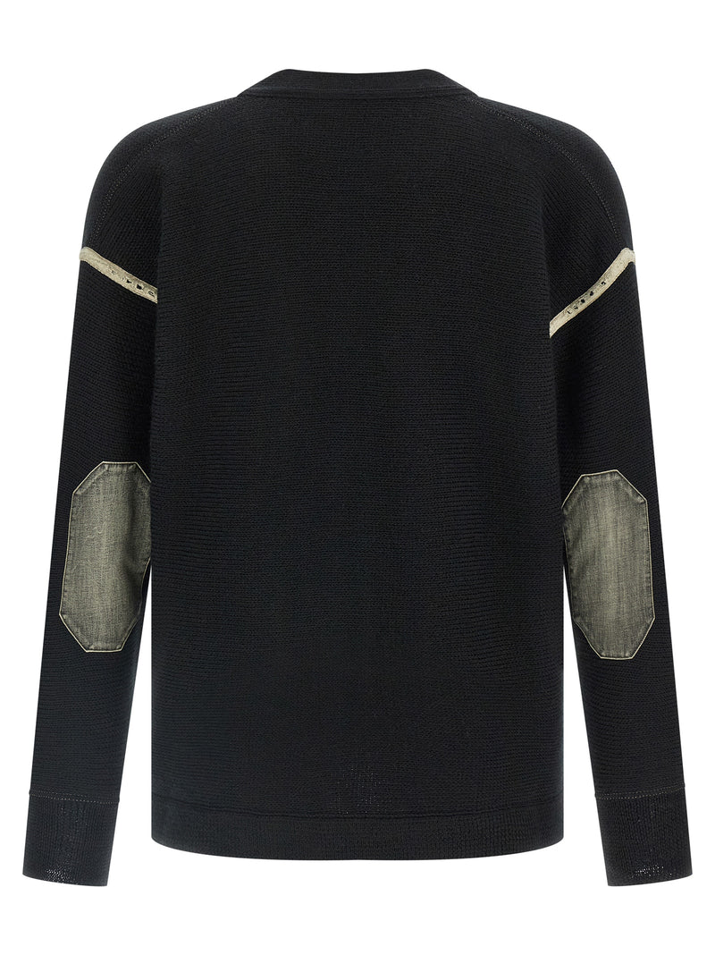 Maison Margiela Black Virgin Wool Cardigan