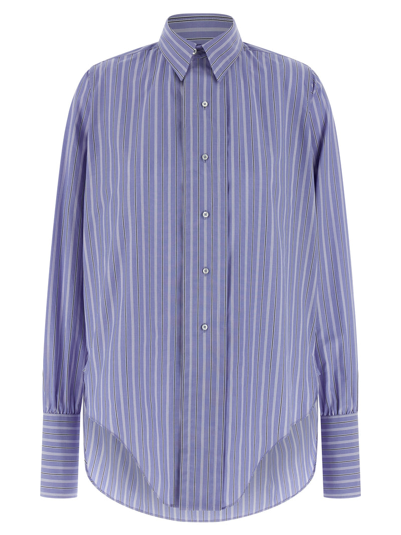 Maison Margiela Blue Cotton Blouse