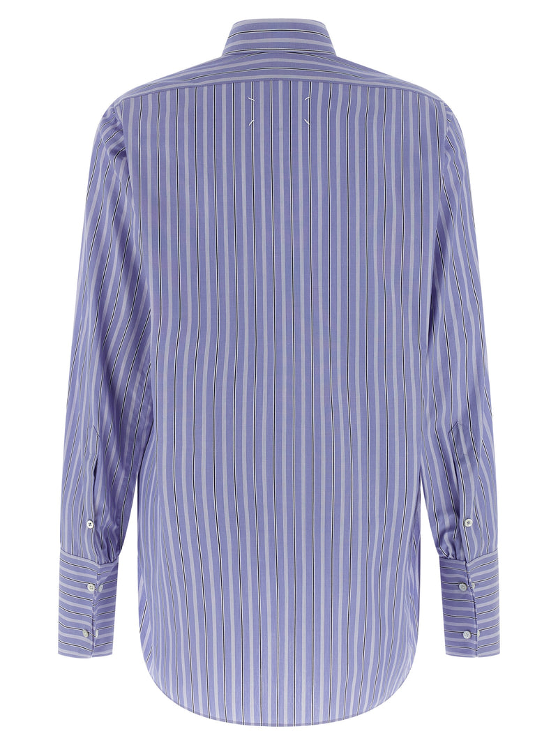 Maison Margiela Blue Cotton Blouse