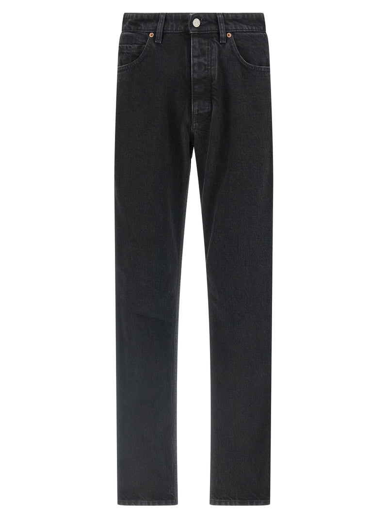 MM6 Maison Margiela Black Cotton Tapered Jeans