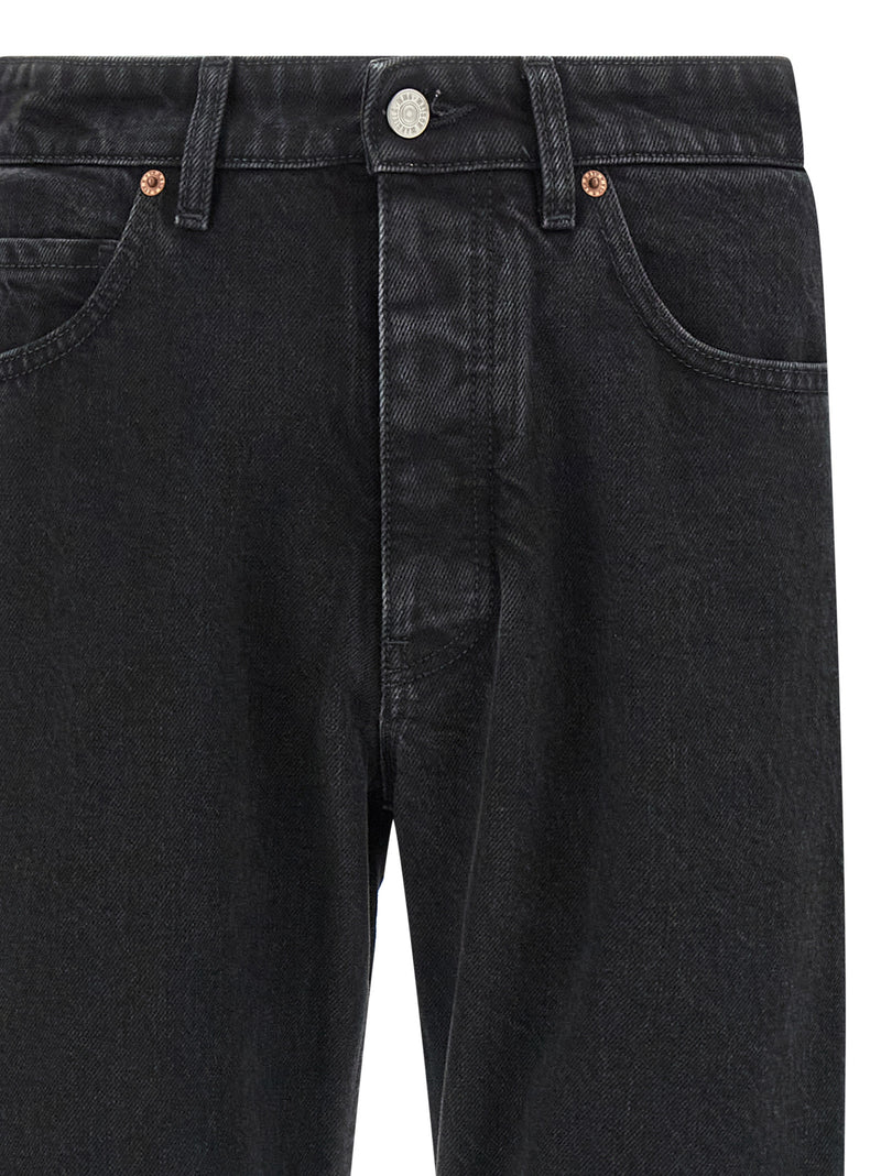 MM6 Maison Margiela Black Cotton Tapered Jeans