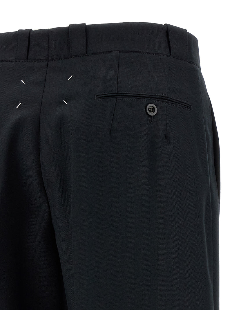 Maison Margiela Black Wool Dress Pants