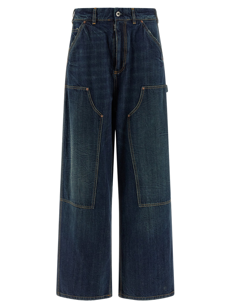 Maison Margiela Blue Cotton Relaxed Fit Jeans