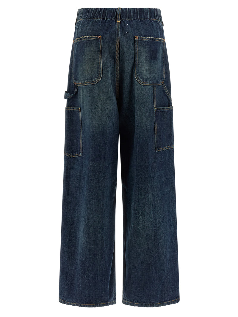 Maison Margiela Blue Cotton Relaxed Fit Jeans
