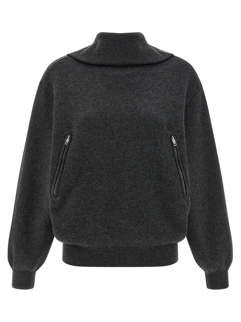 Balenciaga Gray Wool Cardigan